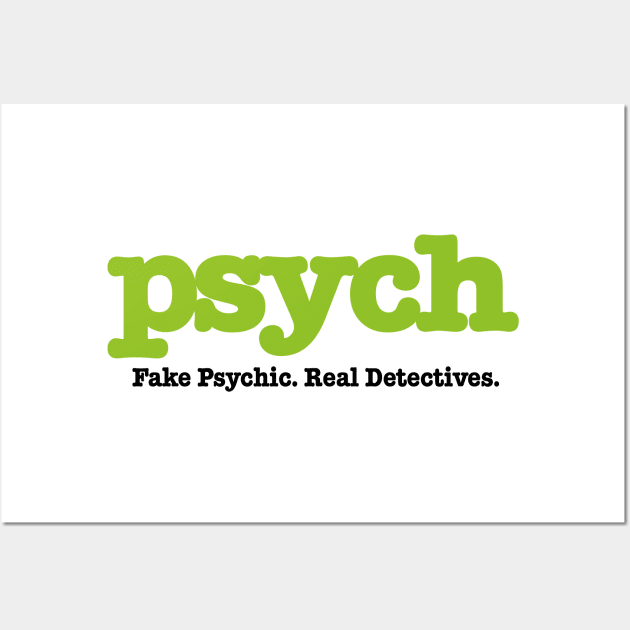 Psych Fake Psychic Real Detectives Adult Wall Art by Fauzi ini senggol dong